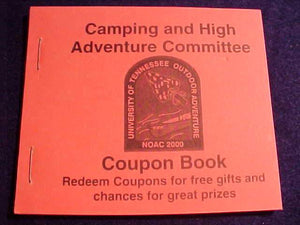 2000 NOAC COUPON BOOK, CAMPING AND HIGH ADVENTURE COMMITTEE