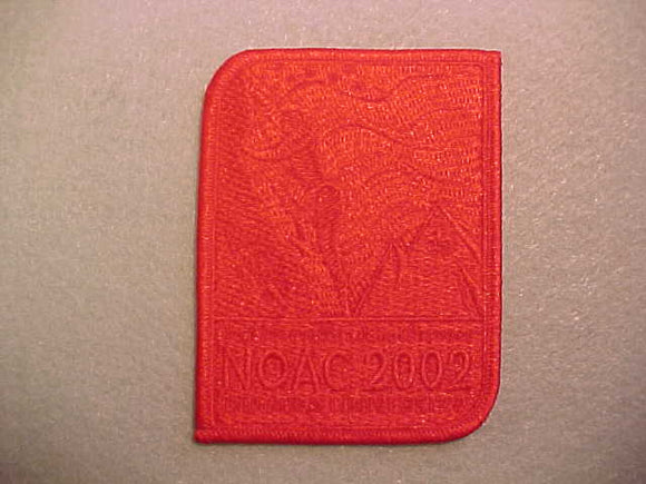 2002 NOAC PATCH, RED GHOST