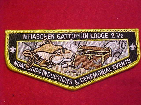 2004 NOAC FLAP, INDUCTIONS & CEREMONIAL EVENTS STAFF, NO BUTTON LOOP