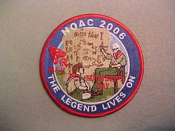 2006 NOAC PATCH, FOUNDER'S DAY