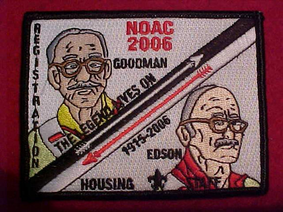 2006 NOAC PATCH, REGISTRATION/HOUSING STAFF, GOODMAN/EDSON