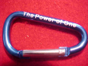 2009 NOAC CARIBINER, SMALL SIZE (2"), "THE POWER OF ONE"