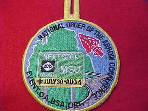 2012 NOAC PATCH, "NEXT STOP MSU"