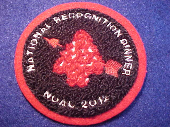 2012 NOAC PATCH, NATIONAL RECOGNITION DINNER, CHENILLE