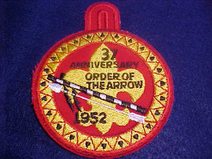 1952 NOAC PATCH, REPRODUCTION, MADE BY BSA