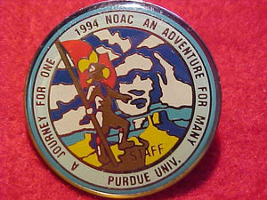 1994 NOAC PIN, STAFF, PURDUE UNIV.