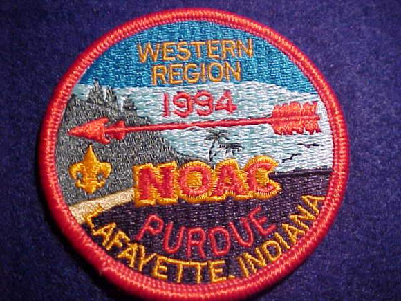 1994 NOAC PATCH, WESTERN REGION, PURDUE, LAFAYETTE INDIANA