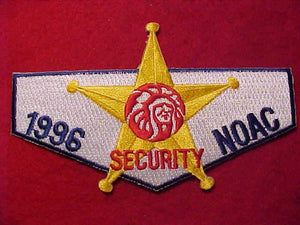 1996 NOAC PATCH, SECURITY STAFF