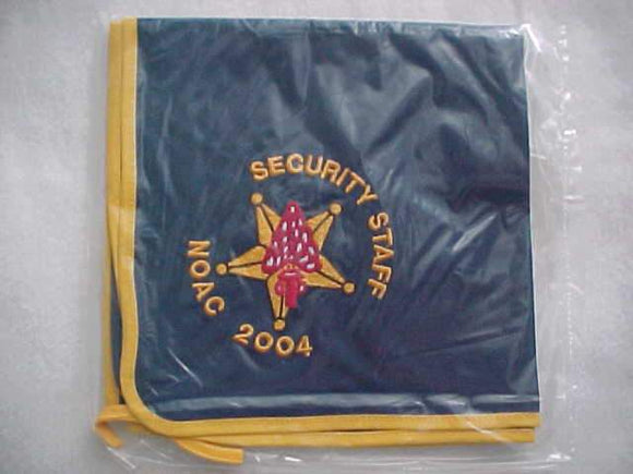 2004 NOAC N/C, SECURITY STAFF, EMBROIDERED, MINT IN ORIG. BAG