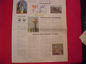 2000 NOAC NEWSPAPERS, "NOAC TODAY", SET OF 5, JULY 29 - AUGUST 2, 2000