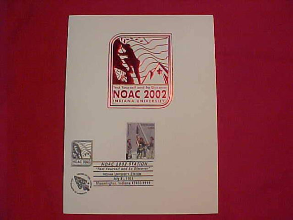2002 NOAC POSTAGE CARD, 7/31/02 CANCELLATION