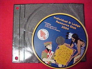 2004 NOAC DVD, "INDIVIDUAL & LODGE RESOURCE DISK"