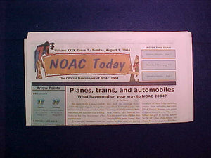 2004 "NOAC TODAY" NEWSPAPER 8/1/04