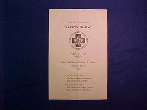 1958 NOAC SAFETY SHOW BULLETIN