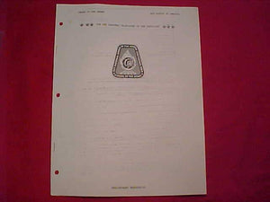 1977 NOAC BOOKLET, "THE TEN CARDINAL PRINCIPLES OF THE INDUCTION"