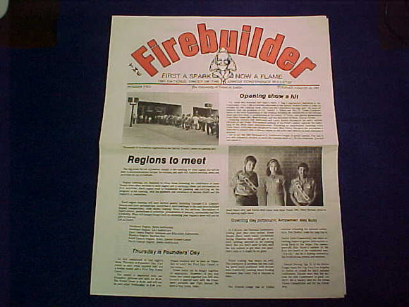 1981 NOAC FIREBUILDER BULLETIN, ISSUE #2
