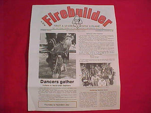 1981 NOAC BULLETIN #3, "THE FIREBUILDER"