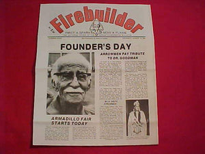 1981 NOAC BULLETIN #4, "THE FIREBUILDER"