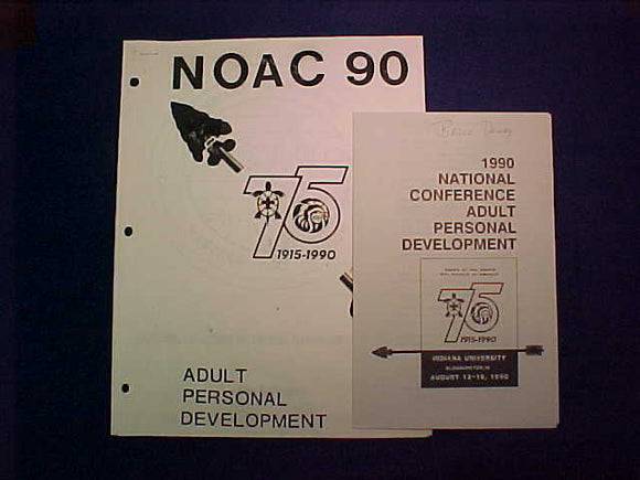 1990 NOAC ADULT PERSONAL DEVELOPMENT REQUIREMENTS, USED