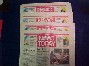 1992 NOAC TODAY NEWSPAPERS, COMPLETE SET OF 4