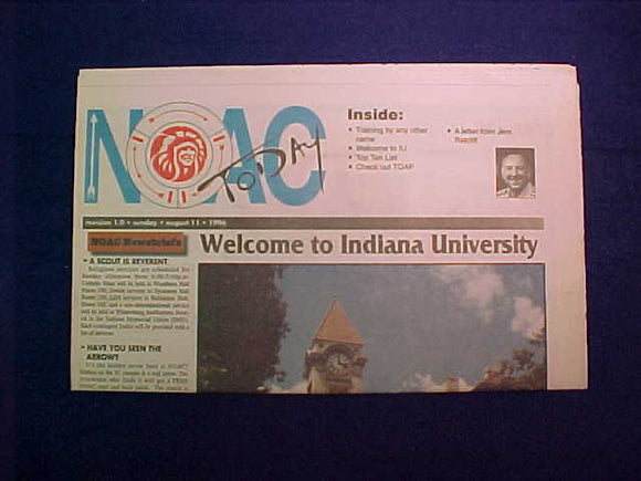 1996 NOAC TODAY NEWSPAPER 8/11/96