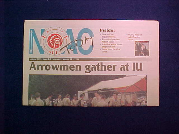 1996 NOAC TODAY NEWSPAPER 8/12/96