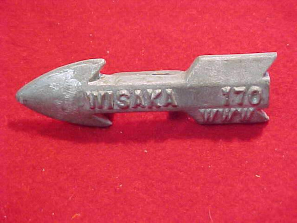 170 WISAKA SLIDE, 1950'S ARROW SHAPE, CAST METAL
