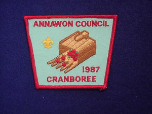 CRANBOREE 1987, ANNAWON COUNCIL