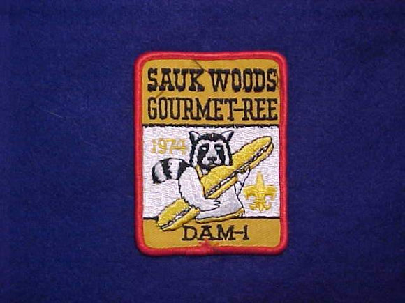 GOURMET-REE 1974, SAUK WOODS DAM-1