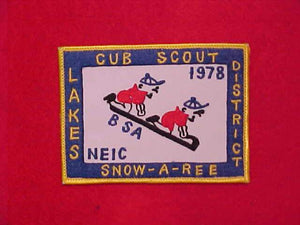 SNOW-A-REE 1978, NORTHEAST ILLINOIS COUNCIL, LAKES DISTRICT