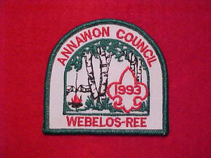 WEBELOS-REE 1993, ANNAWON COUNCIL