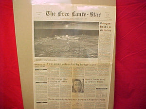 1981 NJ Freee Lance-Star newspaper 7/30/81