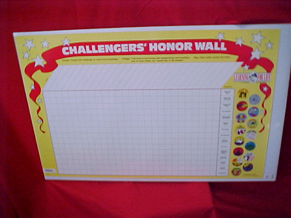 challenger's honor wall chart