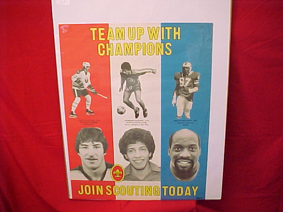 poster featuring 3 buffalo athletes