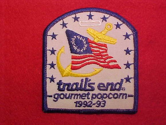 1992-93 TRAIL'S END POPCORN PATCH