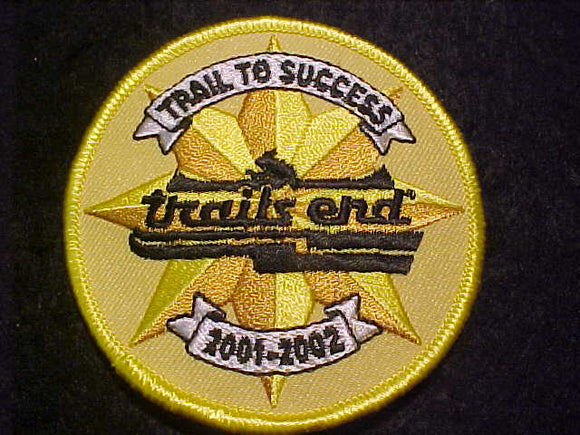 2001-2002 TRAIL'S END PATCH, TRAIL TO SUCCESS
