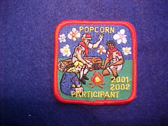 2001-2002 POPCORN PARTICIPANT PATCH