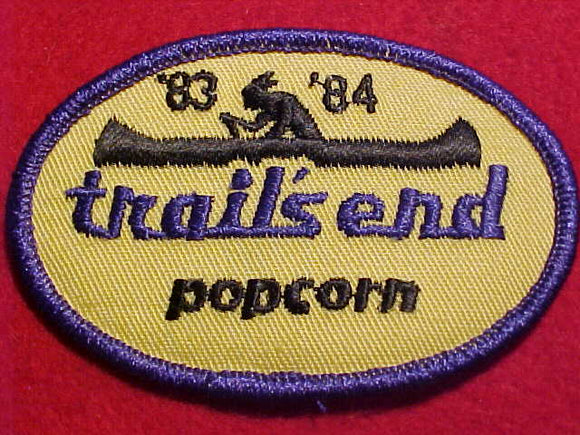 TRAIL'S END POPCORN PATCH, 1983-84
