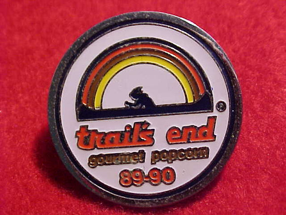 TRAIL'S END POPCORN PIN, 1989-90