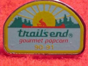 TRAIL'S END POPCORN PIN, 1990-91
