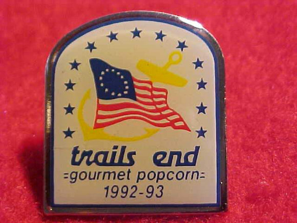 TRAIL'S END POPCORN PIN, 1992-93
