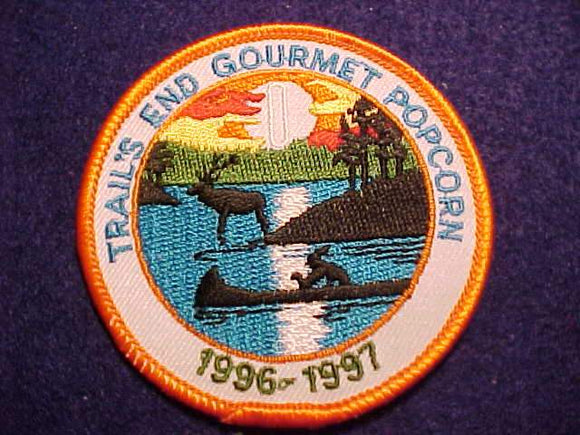 TRAIL'S END POPCORN PATCH, 1996-1997, SMALL LETTERS