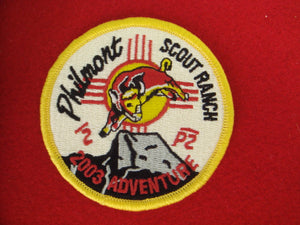 Philmont Scout Ranch, Adventure 2003