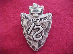 PHILMONT N/C SLIDE, ARROWHEAD WITH \S BRAND, PLASTER, CHUNKY SURFACE