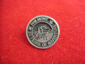 Philmont 50 yrs. Pewter Pins 1988