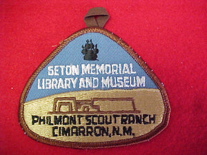 Philmont Seton Memorial Library and Museum. Plastic Back