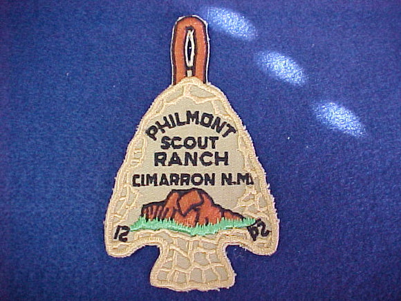 Philmont Scout Ranch Arrowhead Trek Patch. Cloth back. 1960's issue.