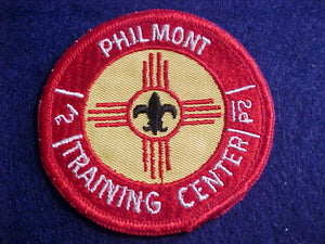 PHILMONT PATCH, PHILMONT TRAINING CENTER, SKINNY FDL, CLOTH BACK