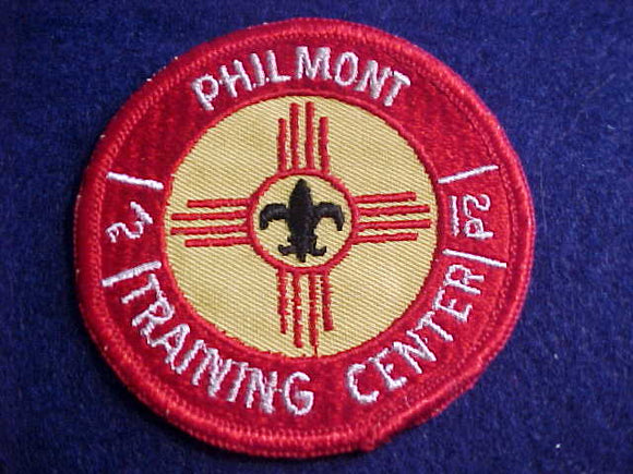 PHILMONT PATCH, PHILMONT TRAINING CENTER, SKINNY FDL, CLOTH BACK