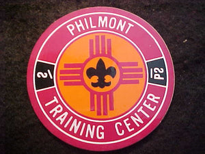 PHILMONT TRAINING CENTER STICKER, 3" ROUND